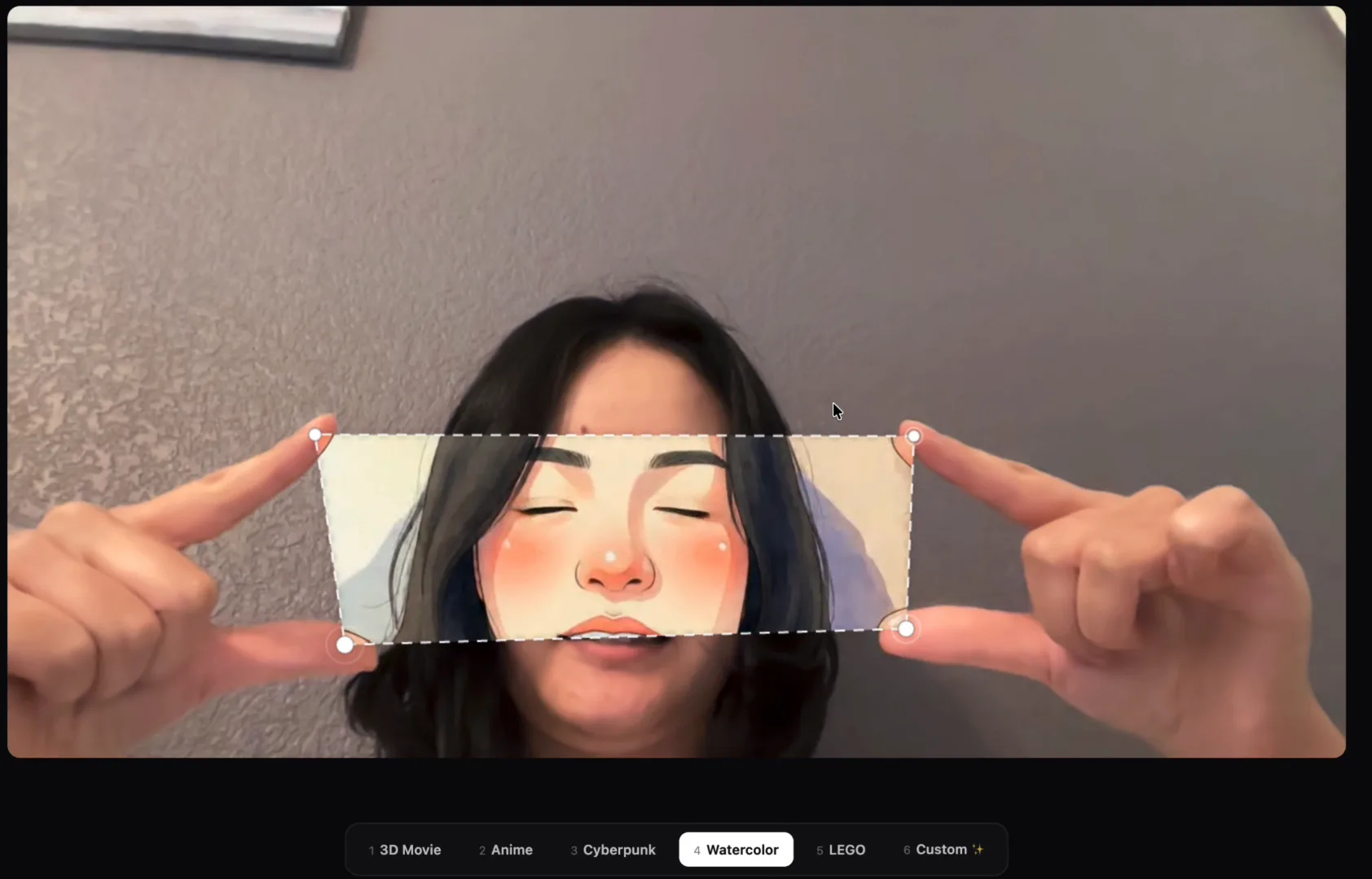 Finger Frame Live AI
